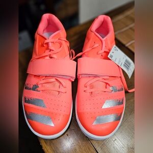 Adidas Jumpstar Spike Shoe Mens Track & Field Coral Orange EE4672 Size 13 NWOT